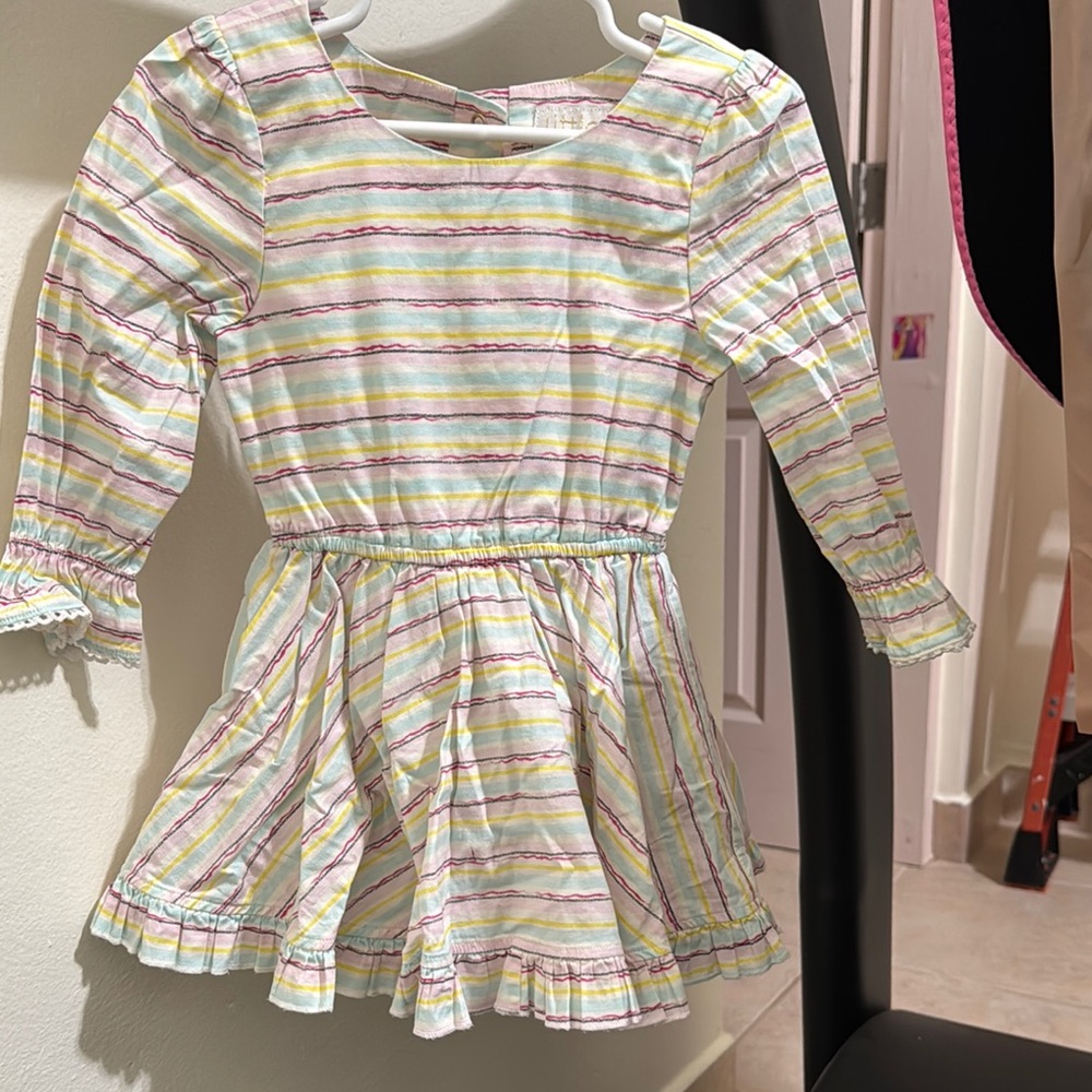 Striped Multicolor Kids Dress